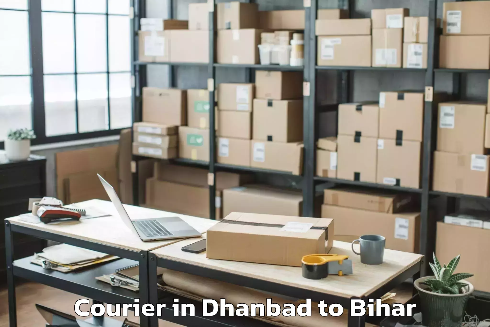 Trusted Dhanbad to Manigachhi Courier